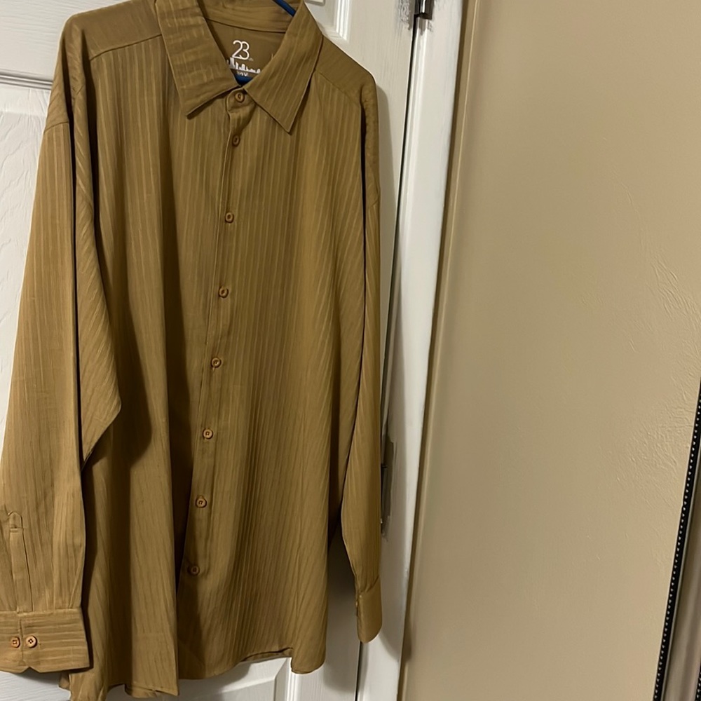 Gold dress shirt